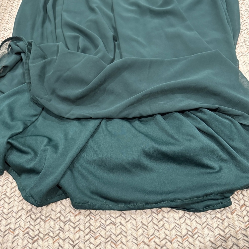 Lulus Green Lace A-Line Maxi Dress - Picture 9 of 13